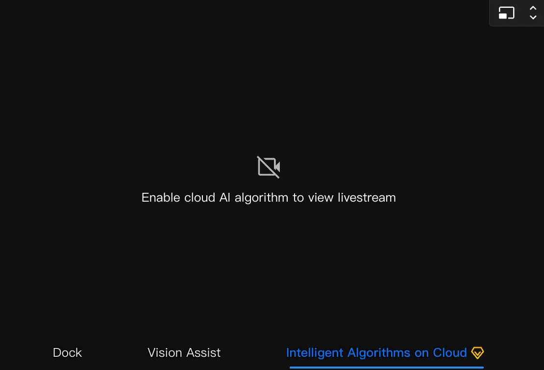 Cloud AI algorithm instance settings