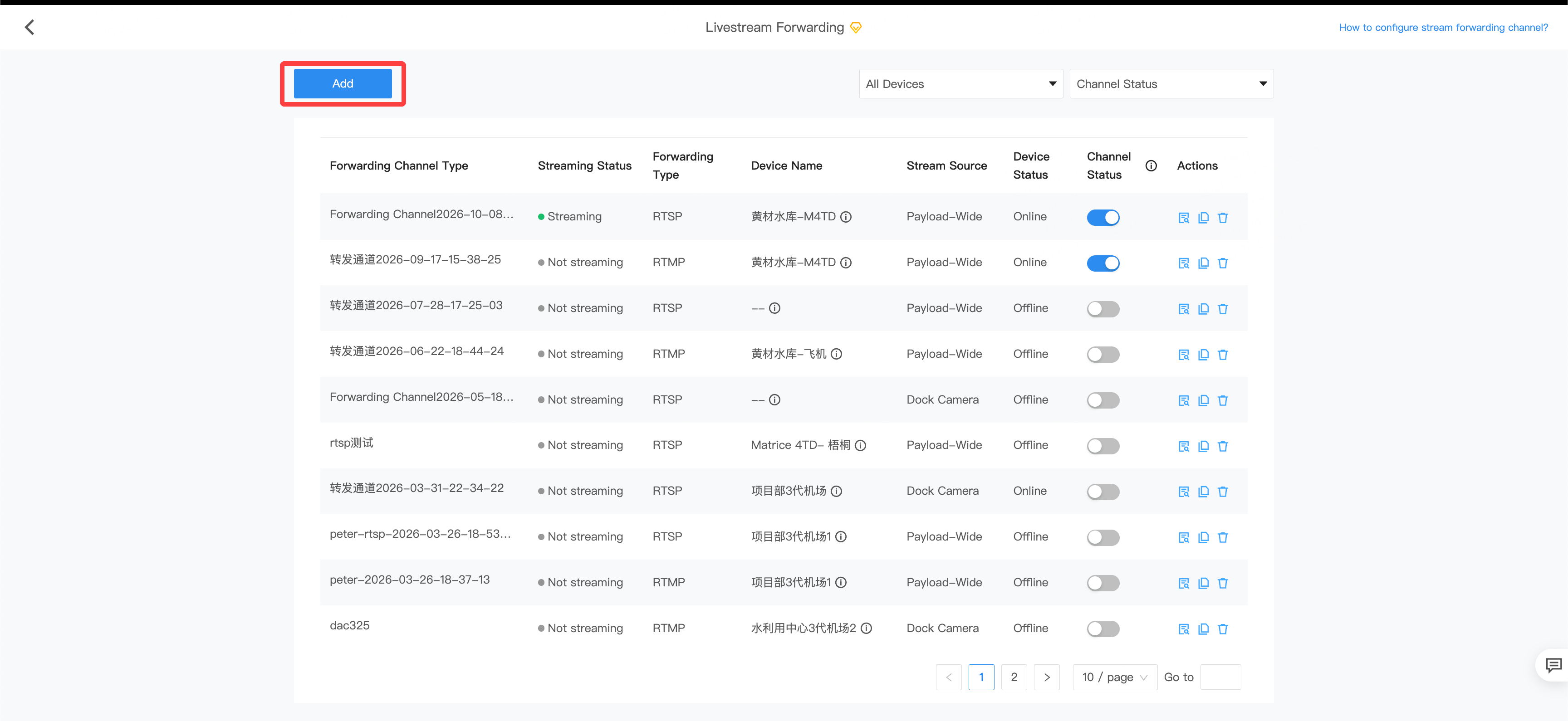 Add a forwarding task